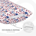 thumbnail image 3 of Pofeuu 4th Of July Print Polyester Microfiber Plush Pillowcases, Super Soft and Cozy Pillow Case Covers with Envelop Closure（Pillow core not included）-20"x30", 3 of 6