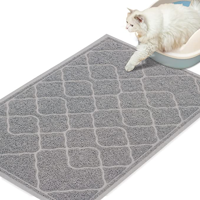 Cat Litter Mat, Large Kitty Litter Box Mat 35 x 23 Inches, Litter