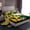 Green Yellow, variant on jejeloiu American Rugby City Twin Sheet Sets,Red Football Helmet Bedding For Boys Kids 3 Pieces