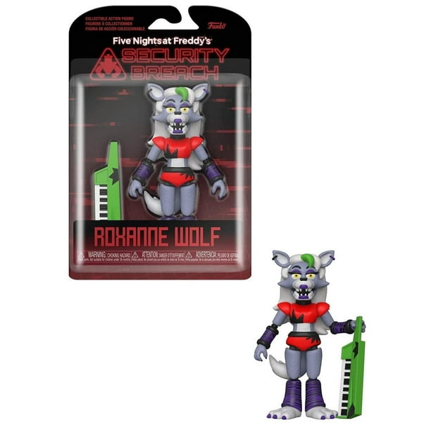 Action Figure: FNAF-Security Breach Funko Figura de acción Funko Five Nights at Freddy's Security Breach ROXANNE WOLF