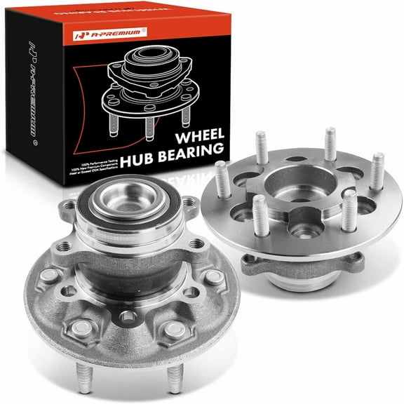 A-Premium Pair [2] Front Wheel Bearing Hub Assembly Compatible with Chevrolet Colorado 2009-2012 GMC Canyon 2009-2012 RWD w/6-Lug
