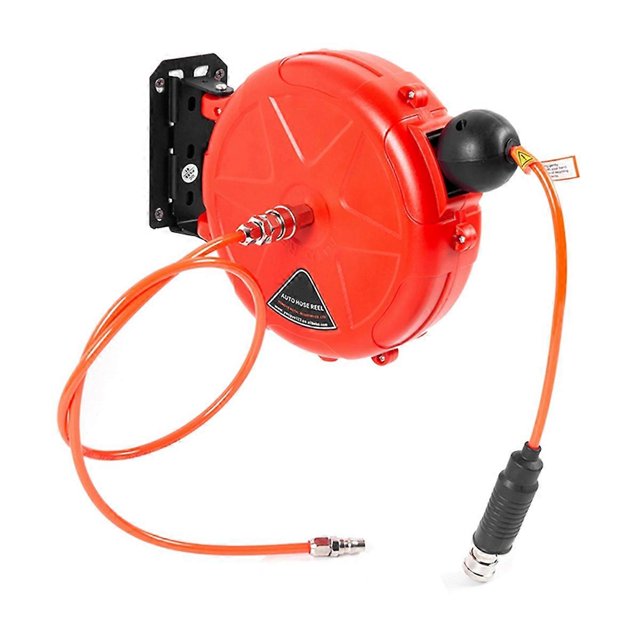 Retractable Air Hose Reel 10m Wall Mounted Automatic Rewind Air Hose Tool with Swivel Bracket Air Co