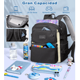 thumbnail image 5 of Mochila escolar Backpack-13N color Negro diseño liso 30L, 5 of 5
