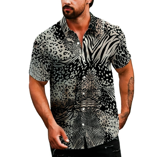 Camisa Casual Para Hombre Shendy Vendy Strech De Manga Corta