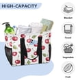 thumbnail image 5 of Large Hand-Held Storage Bag Kitchen Reusable Grocery Bags， Travel Tote Bags， Waterproof Tote，Laundry Bag，Beach Bag， Pool Bag Lovely Red Cherry, 5 of 8
