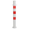 thumbnail image 2 of Tráfico Delineator Post Cone, 29.5in Acero Tráfico Delineator Post Cone Con Base, 2 Cadena De Eslabones Oreja Ganchos Parking Cadena Barrera Conos De Seguridad Control De, 2 of 7