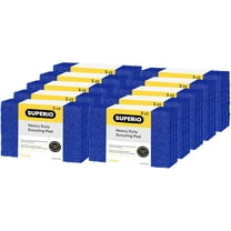 Scouring Pad Non-Scratching Scrubber Non-Scratch Cleaning Scrub Pads Heavy Duty Scouring Pad Reusable Kitchen Scrubbing Pad Pack of 30 Blue, by Superio