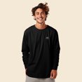 thumbnail image 4 of Dalix UFO Embroidered Cotton Classic Fit Long Sleeve Crewneck Tee Shirt Mens in Black 2XL XX-Large, 4 of 5