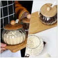 thumbnail image 3 of 1 Set Sugar Container Sugar Dispenser Glass Sugar Jar Glass Seasoning Jar Sugar Jar with Spoon, 3 of 9