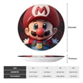 thumbnail image 4 of Lsque Mario Pattern Ceramic Decorative Plate Decorative Plates with Display Stand Personalized Porcelain Plate Ceramic Ornaments for Wall Hanging Decoration-8in, 4 of 6