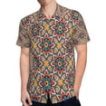 thumbnail image 4 of High Quality Hawaiian Shirts for Men Short Sleeve Aloha Beach Shirt Floral Summer Casual Button Down Shirts Blouses, 4 of 7
