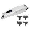 thumbnail image 3 of Hair Grooming Set, Electric Hair Cutting Set Silver LED Display Rechargeable With Guide Comb For Salon, 3 of 8