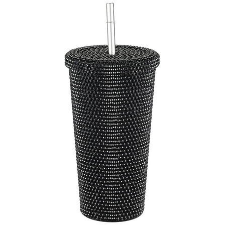 

Bling Diamond Tumbler Glitter Water Bottle With Lid Stainless Steel Thermal Straw Tumbler Rhinestone Tumbler