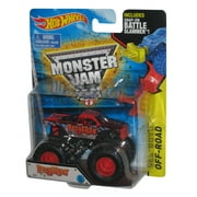Hot Wheels Monster Jam Barbarian (2014) Mattel Toy Car Truck #17 w/ Battle Slammer