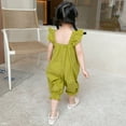 thumbnail image 6 of Otqutp Birthday Clothes for Toddler Baby Girls Romper Sleeveless Popular Soild Design Jumpsuit Cute Girl Clothes 2 to 10 Years, 6 of 7