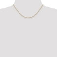 thumbnail image 2 of 14k Rose Gold 16 Inch 1.15mm Cable Rope Chain Necklace Pendant Charm Carded, 2 of 10