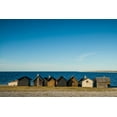 thumbnail image 2 of Bibikow, Walter 18x13 Gold Ornate Wood Framed with Double Matting Museum Art Print Titled - Sweden-Faro Island-Kursviken-coastal farmers fishing shacks-sunset, 2 of 4