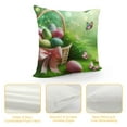 thumbnail image 4 of JEUXUS  Easter Pillow Cover Farmhouse Welcome Easter Egg Rabbit Decorative Pillow Cases Holiday Throw Cushion Cover for Home Sofa Office Car Decor, 4 of 5