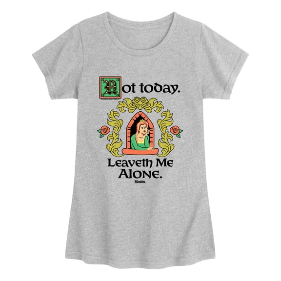 Shrek - Not Today Leaveth Me Alone Fitted Short Sleeve Graphic T-Shirt