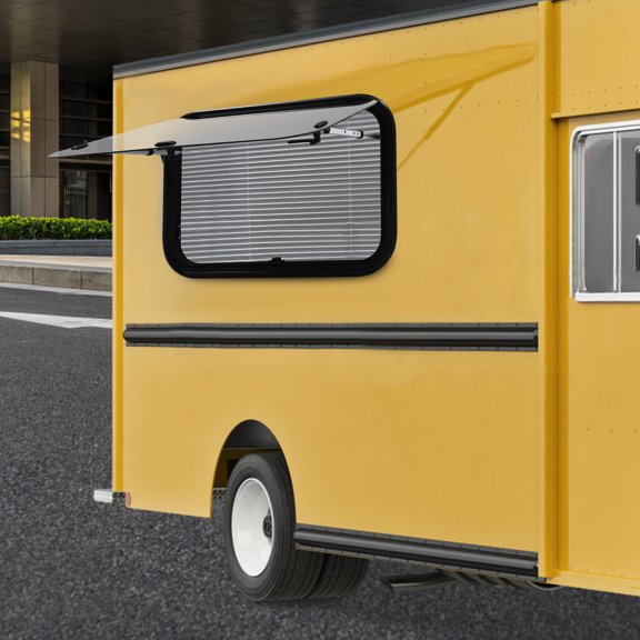 Strong and Reliable RV Window with Privacy Screen, 65° Angle for Fresh Air, Insect Protection, Easy Installation, and Hassle-Free Cleaning