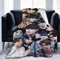 thumbnail image 2 of Blanket Jungkook Soft and Comfortable Wool Fleece Throw Blankets Gift for Home Decoration Sofa Office car Camping Yoga Travel Home Decoration Cozy Plush Beach, 2 of 6