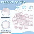 thumbnail image 3 of 16 mm Clear Acrylic Dice Blank, 20 Pcs Standard Game Dice Rounded Corner for Board Games Teaching, Pink, 3 of 7