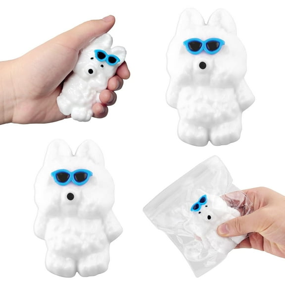 3PCS Yellow Series Chicken Squishy Cat Paw Squishy Handmade Taba Squishy Hamster Pinch Family Squeeze Toys Sensory Fidget Toys Cute Squishies for Stress Relief Silicone Squishy for Party and Birthday