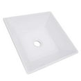 thumbnail image 5 of Nantucket Sinks NSV109 16" White Ceramic Vessel Square Bathroom Sink, 5 of 10
