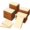 thumbnail image 4 of 100 Pcs Unfinished Wooden Rectangles for Crafts, 3 x 2 Inch Natural Wood Pieces with Rounded Corners, Blank Wood Tiles for Painting Engraving DIY Projects, Craft Supplies Gift for Art Lovers, 4 of 5