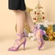 thumbnail image 3 of De mujer Tacones con tiras Con Cordones Tacón de aguja Sandalias Lavanda 39, 3 of 6