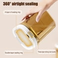 thumbnail image 3 of Shoreew Sealed Milk Powder Jar Transparent Flour Canister Airtight Cereal Container with Scoop Leakproof Food Storage Jar for Cupboard Countertop Pantry, 3 of 7