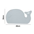 thumbnail image 2 of Estera de alimentación para gatos, estera impermeable de silicona para comida de cachorros con borde elevado, 2 of 6