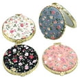 thumbnail image 2 of 2PCS Compact Mirror Vintage Floral Double-side Mini Makeup Mirror Pocket Mirror, 2 of 10