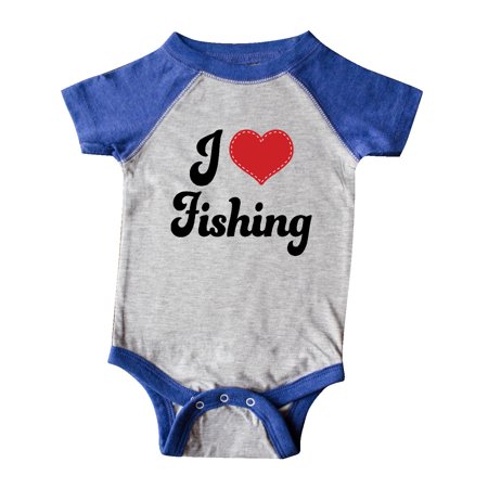

Inktastic I Love Fishing Gift Baby Boy or Baby Girl Bodysuit