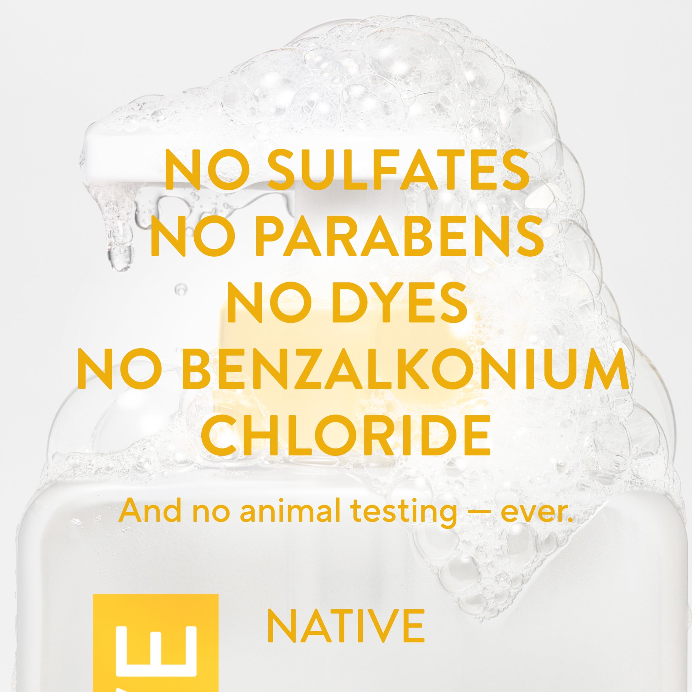 (6 pack) Native Liquid Hand Soap, Sulfate Free, Sparkling Lemon & Tangerine, 13 fl oz