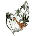 thumbnail image 3 of GZHJMY Women Girls Long Silk Scarf, Tropical Style Plants and Giraffes Summer Lightweight Shawl, Outdoor Floral Large Wrap 71X35 Inch, 3 of 5