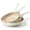 Coconut White, variant on PRICUSIS 8PCS CeramicNonstick Frying Pans Set with Lid (8+10+12 in), Induction Compatible & Dishwasher Safe, Full Coating