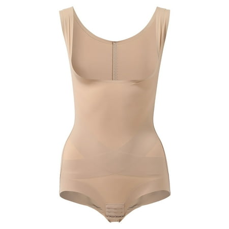 

Gyouwnll Women Slimming Burn Fat Tummy Slim Shapewear Bodysuit Full Body Shaper(Beige M)