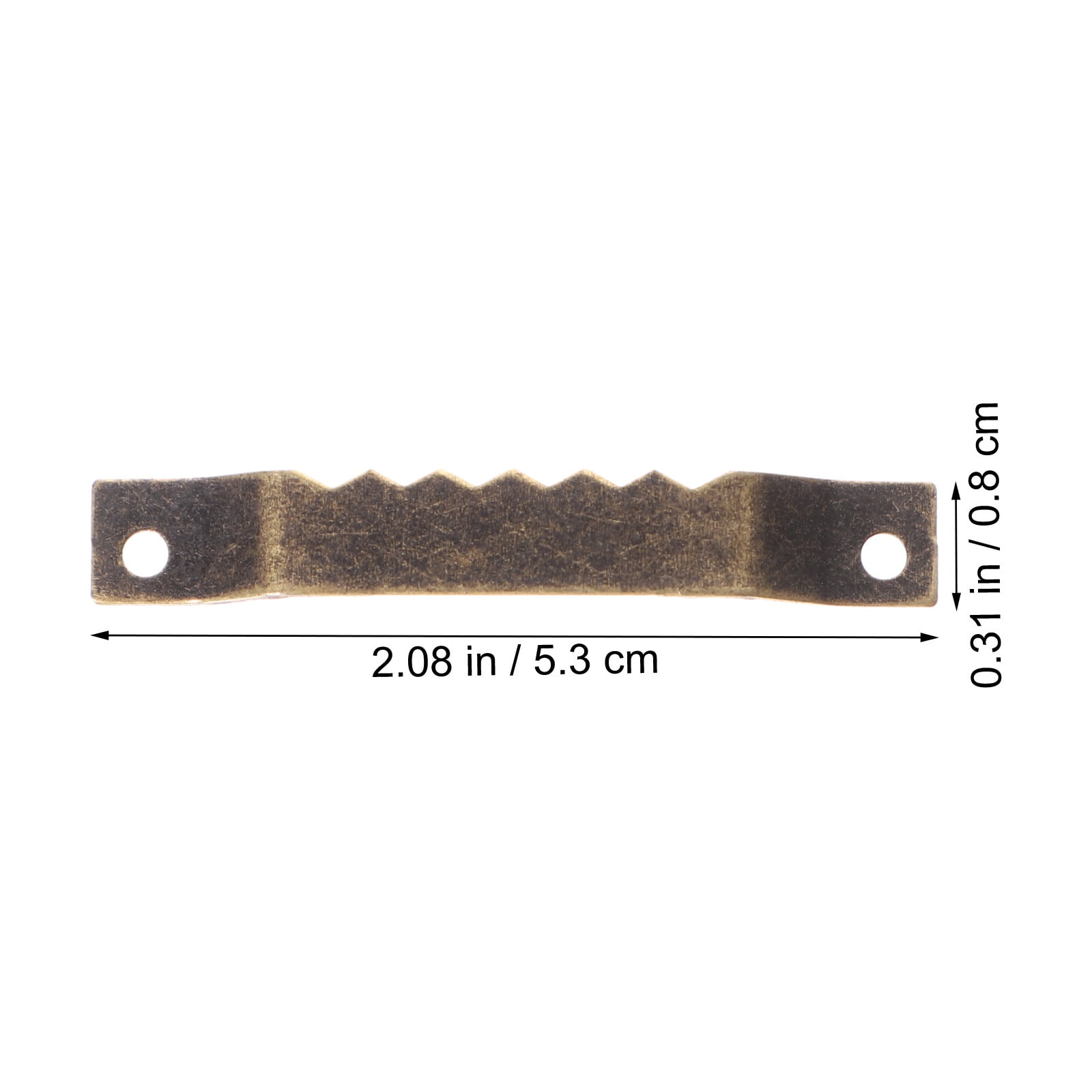 FONDOTIN 100Pcs Metal Hook for Photo Hanging Antique Bronze Picture Frame Hook Mounting Hardware