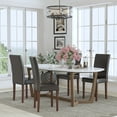 thumbnail image 2 of Flash Furniture Greenwich Series Parsons Chair, Set of 4, Brown LeatherSoft, 2 of 13