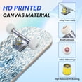 thumbnail image 3 of 31"x8" Abstract Blue Complete Skateboards for Beginners, Double Kick 7 Ply Maple Deck Skateboard with Wheels, Gifts for Kids Teens, 3 of 8