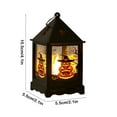 thumbnail image 3 of Anhility Halloween Mini Lanterns LED Small Lanterns Decorative Halloween Hanging Lantern Decorative Candle Lanterns Farmhouse Decor for Weddings Western Camping Party Decorations, 4.13x2.16x2.16in, 3 of 6
