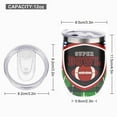 thumbnail image 2 of GZHJMY 1 Pcs Egg Cup, American Football Super Bowl Emblem 304 Stainless Steel Vacuum Insulated Cup, U-Shaped Red Wine Cup Eggshell Cup, 2 of 6