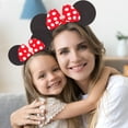thumbnail image 4 of Disney Minnie Mouse Ears, Set of 2 Headbands for Mommy and Me, Matching for Adult and Little Girl Ages 2-7, 4 of 5