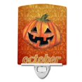 thumbnail image 1 of Carolines Treasures SB3020CNL October Pumpkin Halloween Ceramic Night Light, 1 of 2