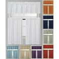 thumbnail image 2 of 3PC Blackout Window Treatment Kitchen Curtain Panel Tier & Valance Set, 2 of 2