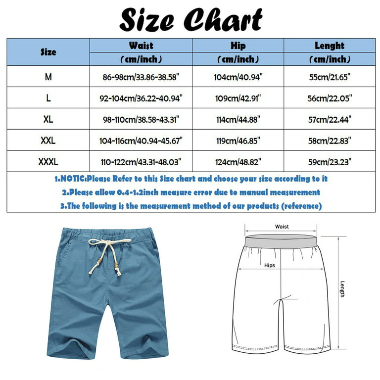 Shorts for Men Summer Solid Color Bead Drawstring Trouser Pocket