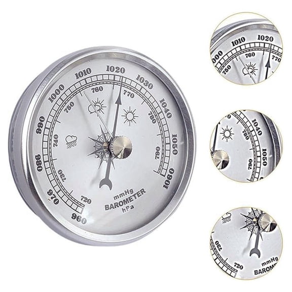 Wall Hanging Barometer,All-Season Metal Barometer for Indoor & Outdoor Use,7cm Household Weather Instrument,Accurate Weather Station for Home and Office