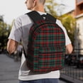 thumbnail image 2 of Lafuoo Tartan Plaid Pattern Casual Backpack, Large Capacity Adjustable Shoulder Strap Computer Backpack, Unisex, Suitable for Campus, Business,Travel-One Size, 2 of 4