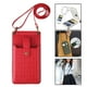 thumbnail image 4 of Bolso bandolera para teléfono móvil para mujer, bolso de hombro, monedero, cartera con ranura para tarjetas rojo, 4 of 5